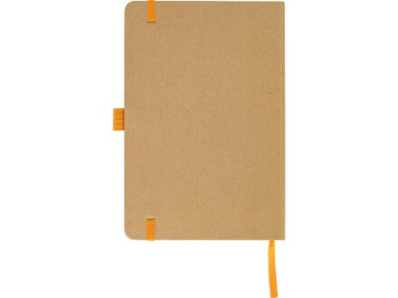 Блокнот A5 Sevilia Color, твердая обложка из крафта, 80 листов, цветной срез и форзац, натуральный/оранжевый Блокнот A5 Sevilia Color, твердая обложка из крафта, 80 листов, цветной срез и форзац, натуральный/оранжевый
