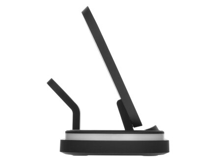 Складная зарядная станция с беспроводной зарядкой Flashport, 15 Вт, черный Складная зарядная станция с беспроводной зарядкой Flashport, 15 Вт, черный