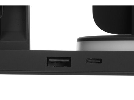 Складная зарядная станция с беспроводной зарядкой Flashport, 15 Вт, черный Складная зарядная станция с беспроводной зарядкой Flashport, 15 Вт, черный