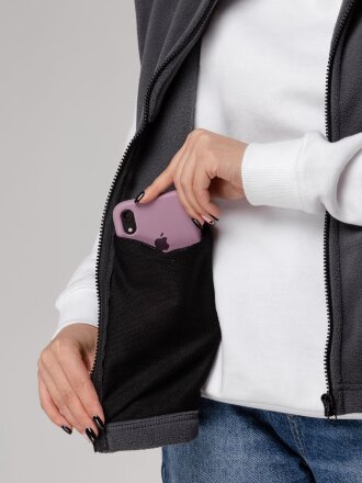 Жилет флисовый Manakin, темно-серый Жилет флисовый Manakin, темно-серый