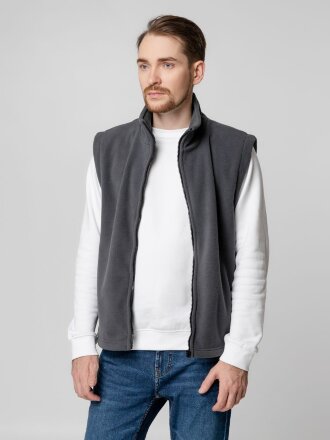 Жилет флисовый Manakin, темно-серый Жилет флисовый Manakin, темно-серый