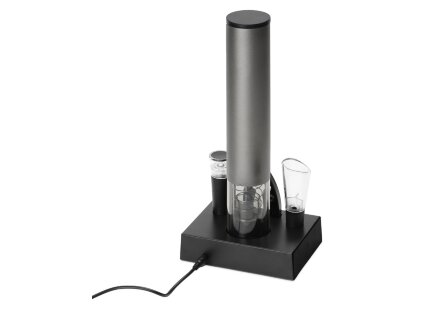 Набор винных аксессуаров Palermo с электрическим штопором на док-станции Набор винных аксессуаров Palermo с электрическим штопором на док-станции