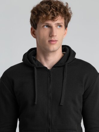 Толстовка на молнии с капюшоном Siverga Heavy 2.0, черная Толстовка на молнии с капюшоном Siverga Heavy 2.0, черная