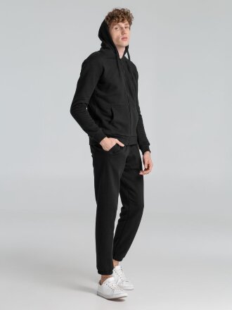 Толстовка на молнии с капюшоном Siverga Heavy 2.0, черная Толстовка на молнии с капюшоном Siverga Heavy 2.0, черная