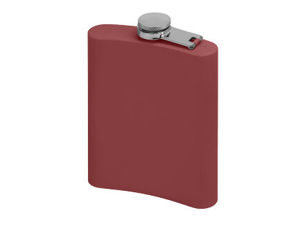 Фляжка 240 мл Remarque soft touch, 304 сталь, бургунди