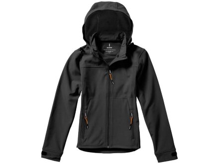 Куртка софтшел Langley женская, антрацит Куртка софтшел Langley женская, антрацит