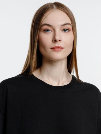 Футболка оверсайз унисекс Base Space, черная Футболка оверсайз унисекс Base Space, черная