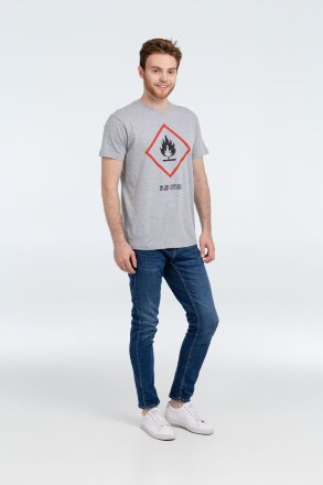 Футболка «Жар-птица», серый меланж Футболка «Жар-птица», серый меланж