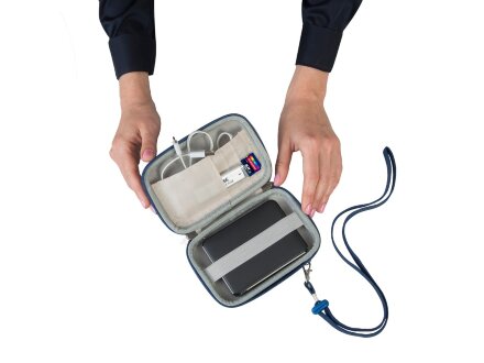 Чехол для жесткого диска из кожзама 9101, светло-синий Чехол для жесткого диска из кожзама 9101, светло-синий