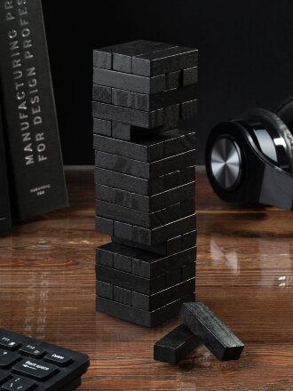 Игра «Деревянная башня мини», черная