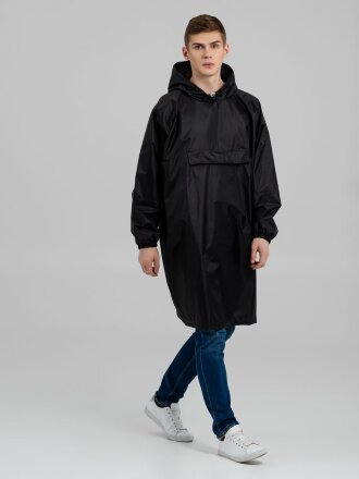 Дождевик-анорак Alatau, черный, единый размер Дождевик-анорак Alatau, черный, единый размер