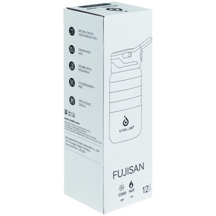 Термобутылка Fujisan 2.0 без логотипа, темно-синяя Термобутылка Fujisan 2.0 без логотипа, темно-синяя