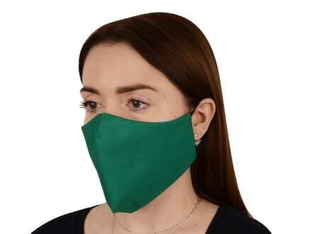Маска для лица многоразовая, зеленый Маска для лица многоразовая, зеленый