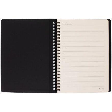 Ежедневник Spring Urban на заказ, недатированный, черный Ежедневник Spring Urban на заказ, недатированный, черный