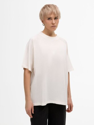 Футболка унисекс оверсайз T2, молочно-белая Футболка унисекс оверсайз T2, молочно-белая