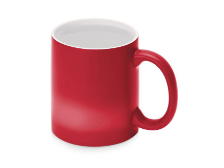 Кружка-хамелеон Magic матовая, красный/белый Кружка-хамелеон Magic матовая, красный/белый
