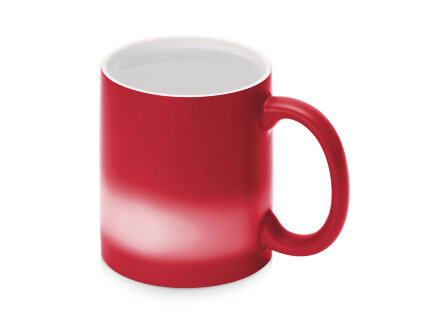 Кружка-хамелеон Magic матовая, красный/белый Кружка-хамелеон Magic матовая, красный/белый