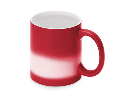 Кружка-хамелеон Magic матовая, красный/белый Кружка-хамелеон Magic матовая, красный/белый