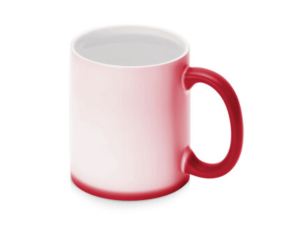 Кружка-хамелеон Magic матовая, красный/белый Кружка-хамелеон Magic матовая, красный/белый