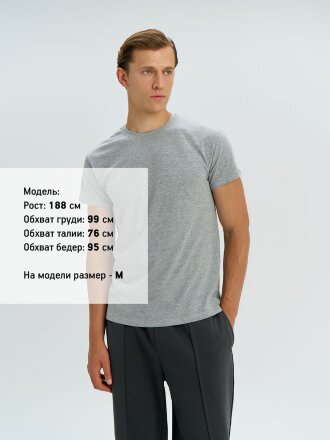 Футболка унисекс Regent 150, серый меланж Футболка унисекс Regent 150, серый меланж
