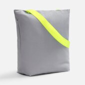 Шопер B5, серый с широкими желтыми ручками Шопер B5, серый с широкими желтыми ручками