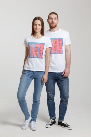 Футболка женская «Небоскребы», белая Футболка женская «Небоскребы», белая