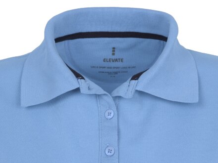 Calgary женская футболка-поло с коротким рукавом, голубой Calgary женская футболка-поло с коротким рукавом, голубой