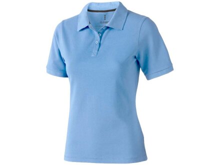 Calgary женская футболка-поло с коротким рукавом, голубой Calgary женская футболка-поло с коротким рукавом, голубой