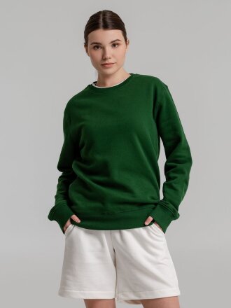 Свитшот унисекс King, темно-зеленый Свитшот унисекс King, темно-зеленый