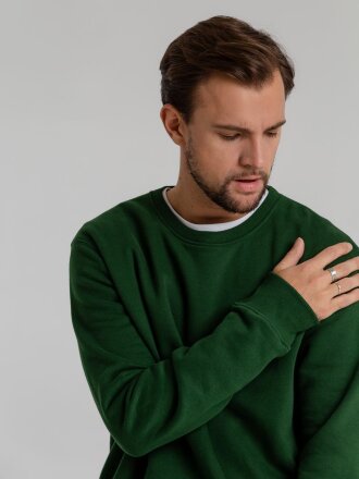 Свитшот унисекс King, темно-зеленый Свитшот унисекс King, темно-зеленый