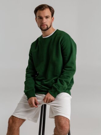 Свитшот унисекс King, темно-зеленый Свитшот унисекс King, темно-зеленый