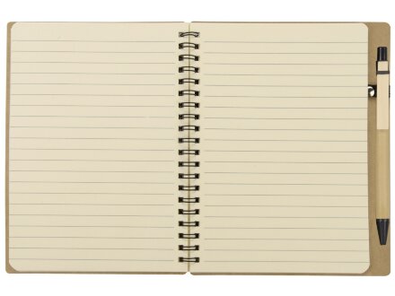 Блокнот Дейзи с ручкой, крафт/черный Блокнот Дейзи с ручкой, крафт/черный