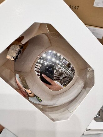 Оформительский шар Finery, 8 см, глянцевый серебристый Оформительский шар Finery, 8 см, глянцевый серебристый