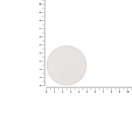 Лейбл из ПВХ Dzeta Round, L, белый