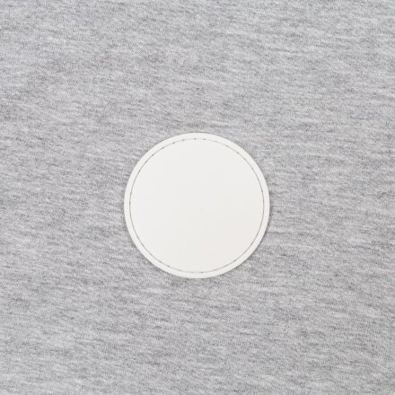 Лейбл из ПВХ Dzeta Round, L, белый Лейбл из ПВХ Dzeta Round, L, белый