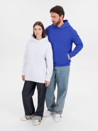 Худи оверсайз унисекс Outshine, белое Худи оверсайз унисекс Outshine, белое