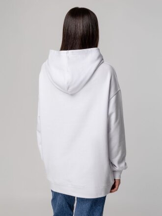Худи оверсайз унисекс Outshine, белое Худи оверсайз унисекс Outshine, белое