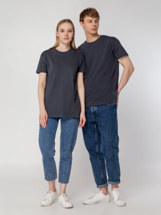 Футболка унисекс Regent 150, серая (стальная) Футболка унисекс Regent 150, серая (стальная)