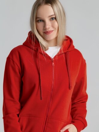 Толстовка на молнии с капюшоном Siverga Heavy 2.0, красная Толстовка на молнии с капюшоном Siverga Heavy 2.0, красная
