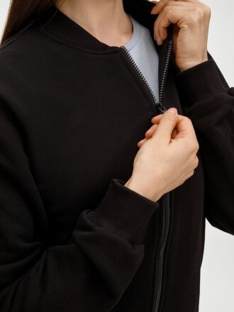 Бомбер унисекс Townie, черный Бомбер унисекс Townie, черный