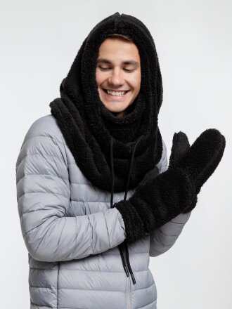 Варежки Flocky, черные Варежки Flocky, черные