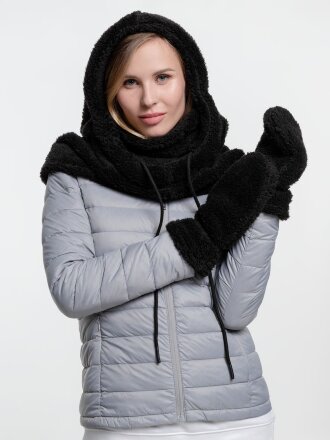 Варежки Flocky, черные Варежки Flocky, черные