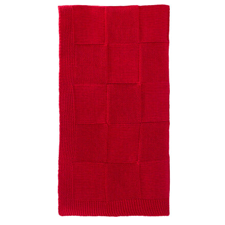 Плед Cella вязаный, красный (без подарочной коробки) Плед Cella вязаный, красный (без подарочной коробки)