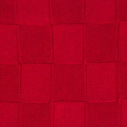 Плед Cella вязаный, красный (без подарочной коробки) Плед Cella вязаный, красный (без подарочной коробки)