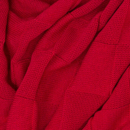 Плед Cella вязаный, красный (без подарочной коробки) Плед Cella вязаный, красный (без подарочной коробки)