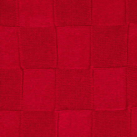 Плед Cella вязаный, красный (без подарочной коробки) Плед Cella вязаный, красный (без подарочной коробки)