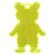 Пешеходный светоотражатель «Мишка», неон-желтый Пешеходный светоотражатель «Мишка», неон-желтый