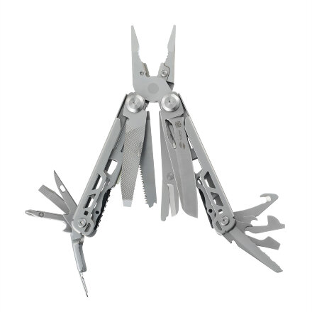 Мультитул Stinger, 110 х 22 мм, 22 функции, сталь, серебристый, в картонной коробке, в комплекте нейлоновый чехол
