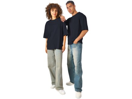 Футболка оверсайз Liyon унисекс, темно-синий Футболка оверсайз Liyon унисекс, темно-синий