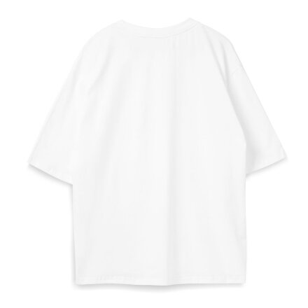 Футболка оверсайз унисекс Base Space, белая Футболка оверсайз унисекс Base Space, белая